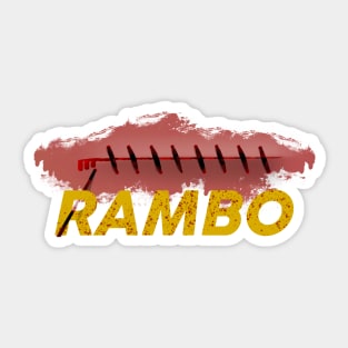 Rambo  Scar Sticker